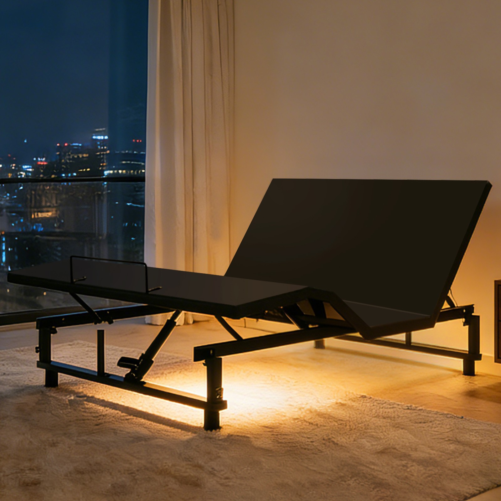Queen/King Electric Bed Frame Adjustable Bed Base with Head Foot Incline Remote