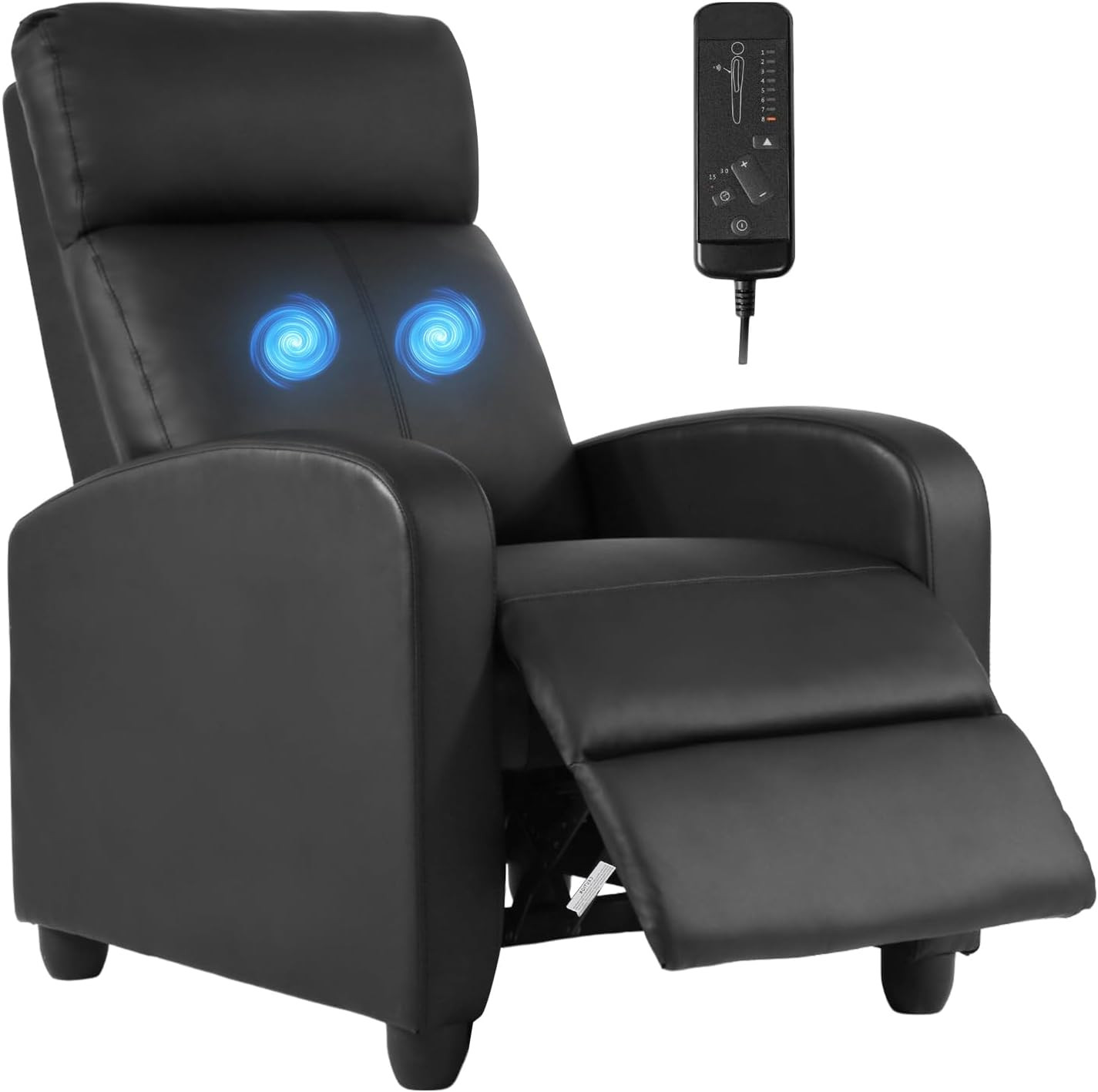 FDW Recliner Sofa Massage Chair Home Theater Seating with Lumbar Support and Pad