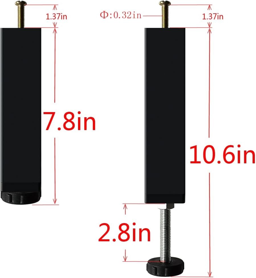 2PCS Adjustable Bed Slat Feet Risers – A Cost-Effective Solution for Stability