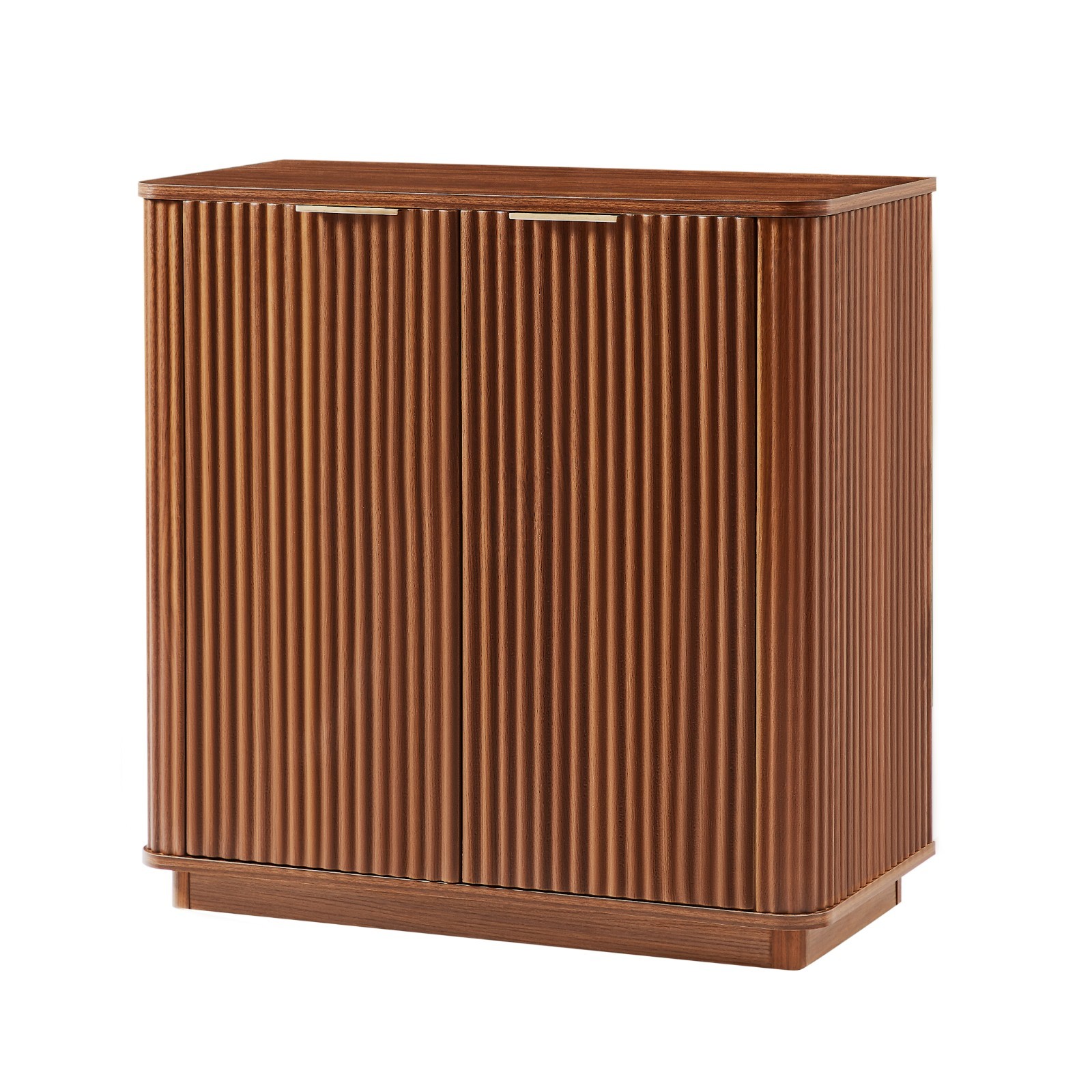 Buffet Cabinet Curved Wave Design 31.5″W Storage for Living Room