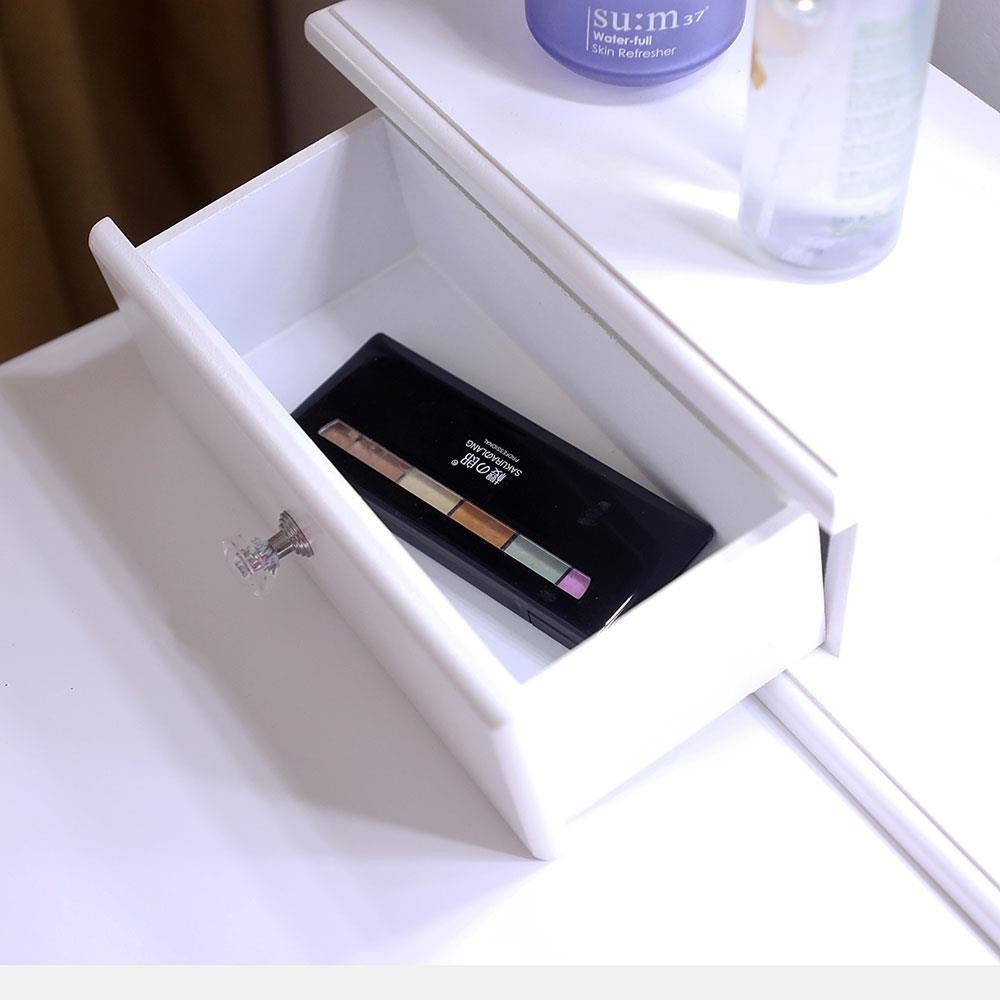 10 Led Mirror Vanity Makeup Dressing Table Vanity Set Woman Bedroom Dresser Desk