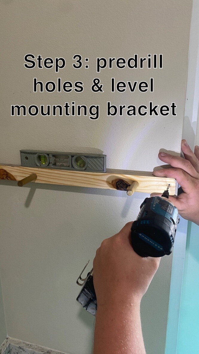 EASY install floating shelves solid wood handmade 4 colors screws & bit provided
