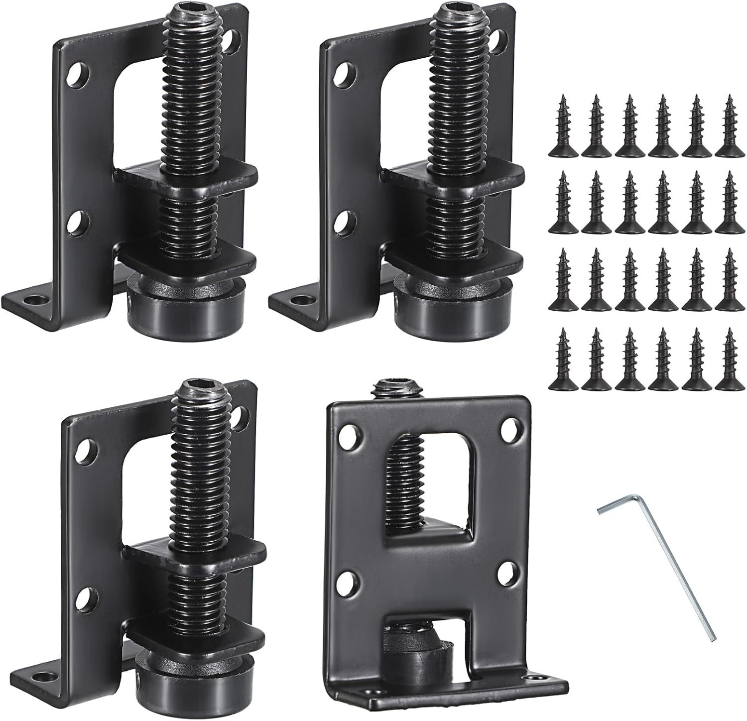 4 Pack Adjustable Furniture Leveling Feet L Shaped Heavy Duty Metal Brackets