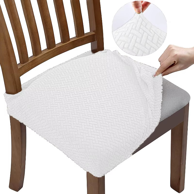 New Durable Jacquard Chair Seat Covers Removable Washable Anti-Dust Stretch Span