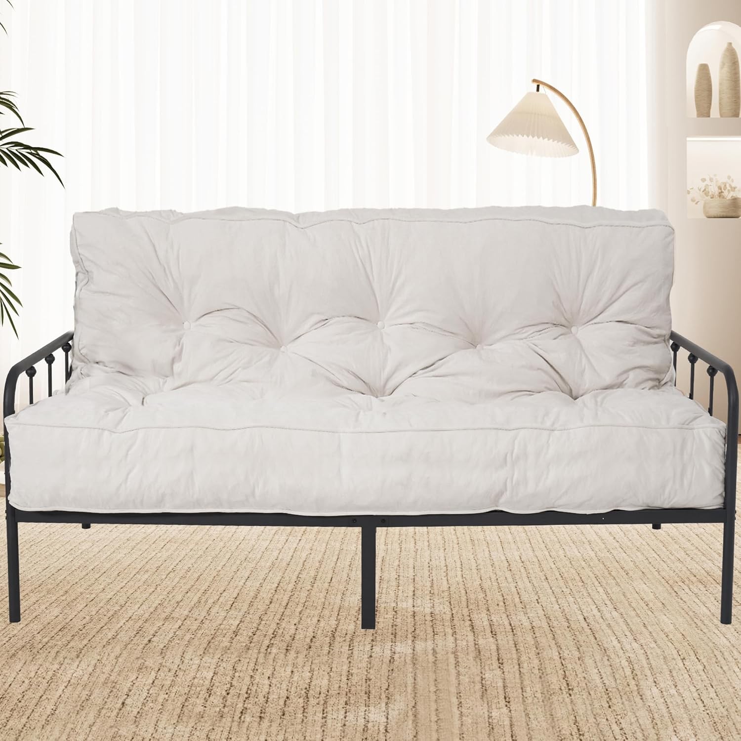 8” Full Size Futon Mattress Sofa Bed, Extra Thick Foldable Floor Mattress,