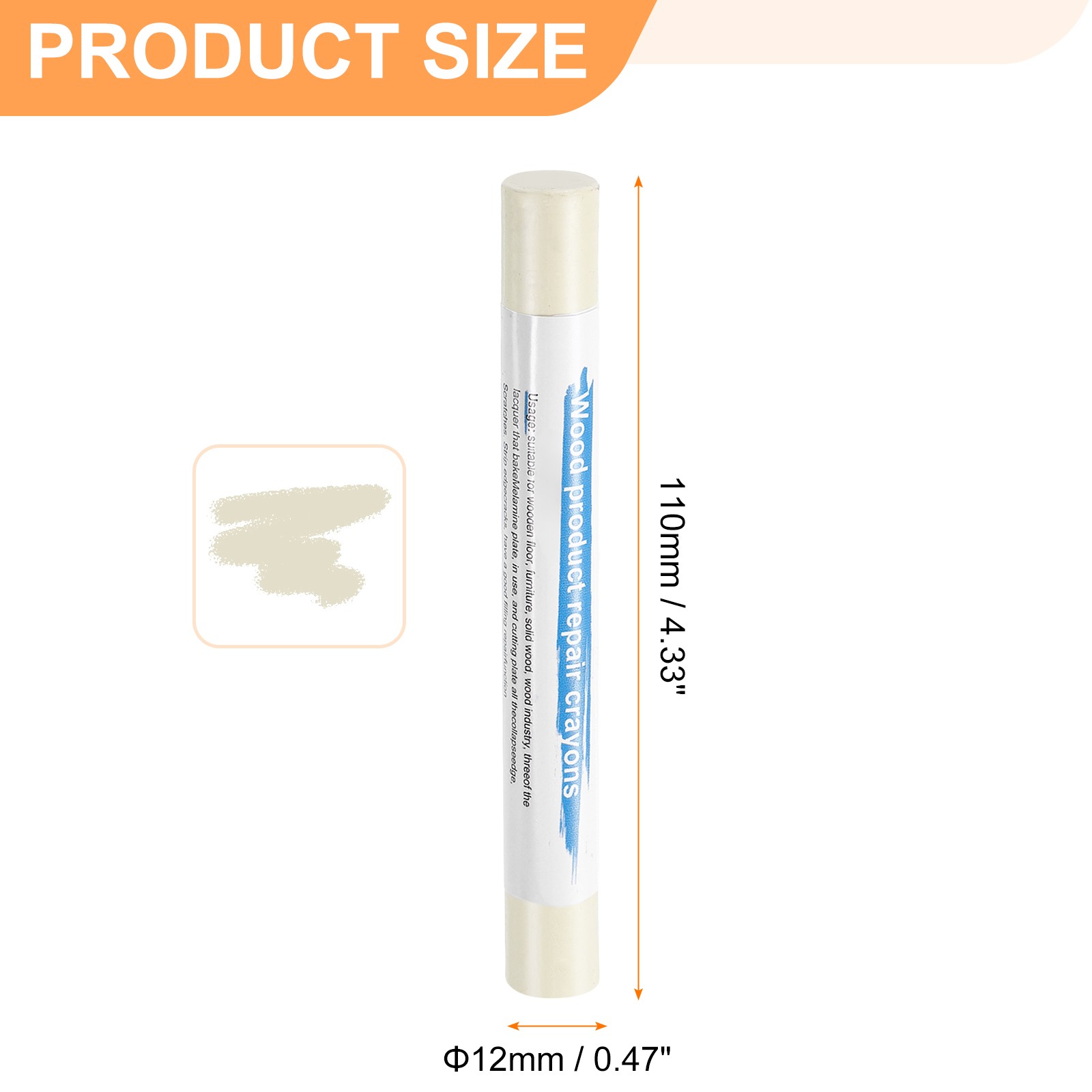 5pcs Wood Filler Sticks Wax Sticks for Scratches Wooden Holes Warm White