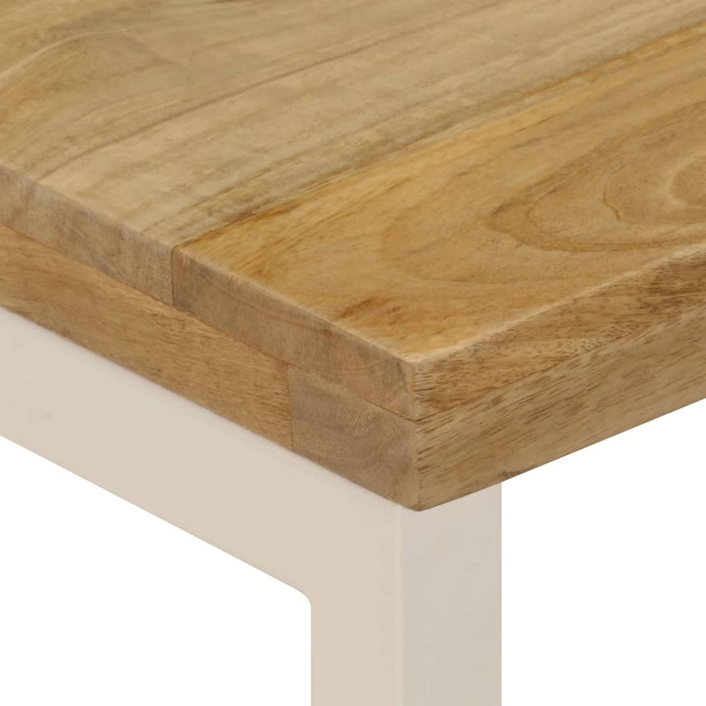 Coffee Table 39.4″x19.7″x13.8″ Solid Mango Wood and Steel