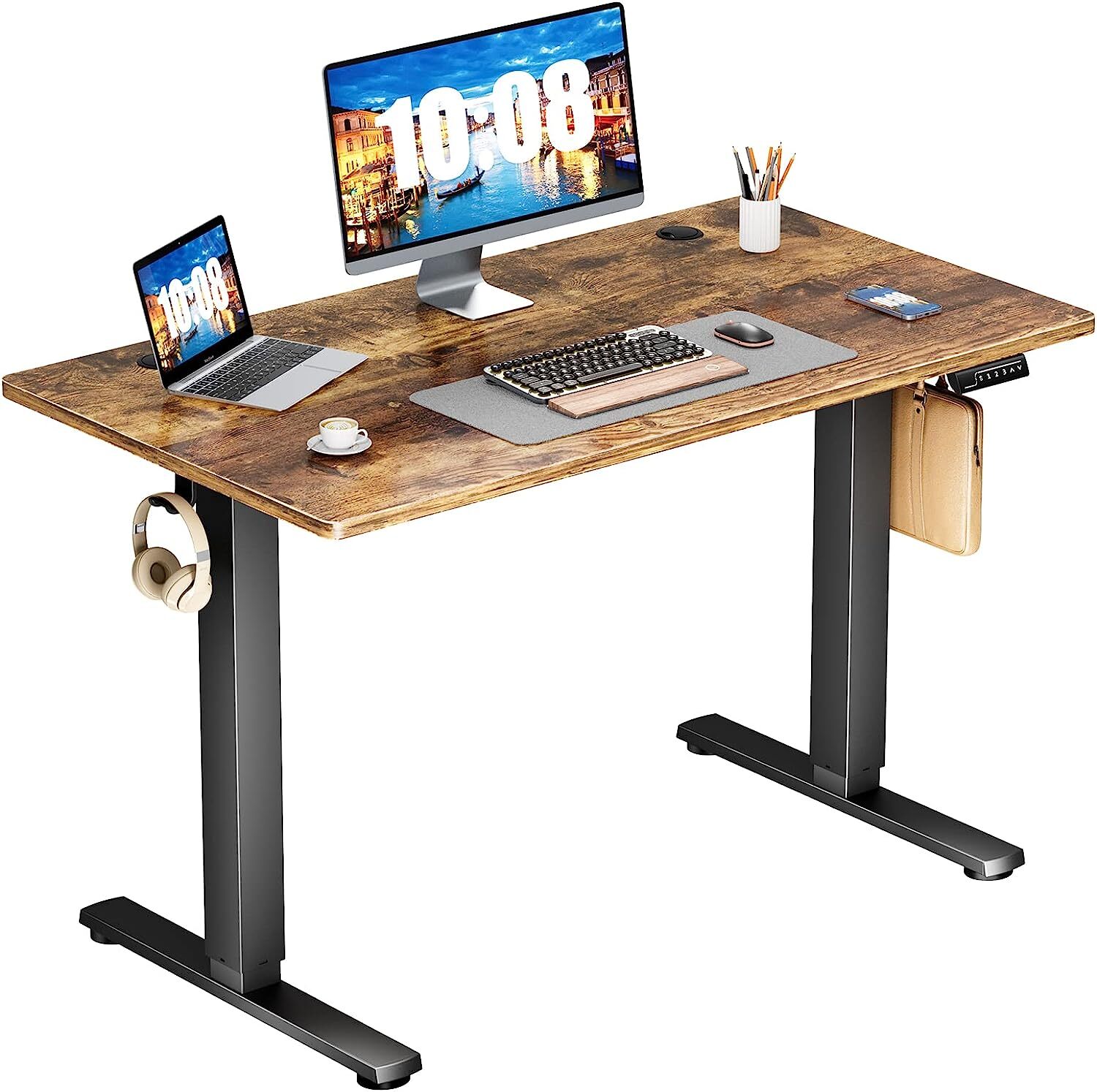 40“ 55″ 63” Modern Adjustable Height Electric Standing Desk Home Office Table