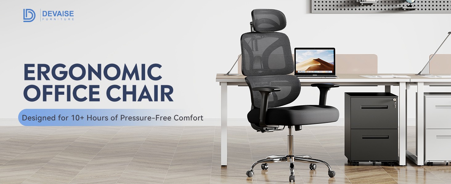Office Chair Big and Tall Reclining Ergonomic Desk Chair for Long