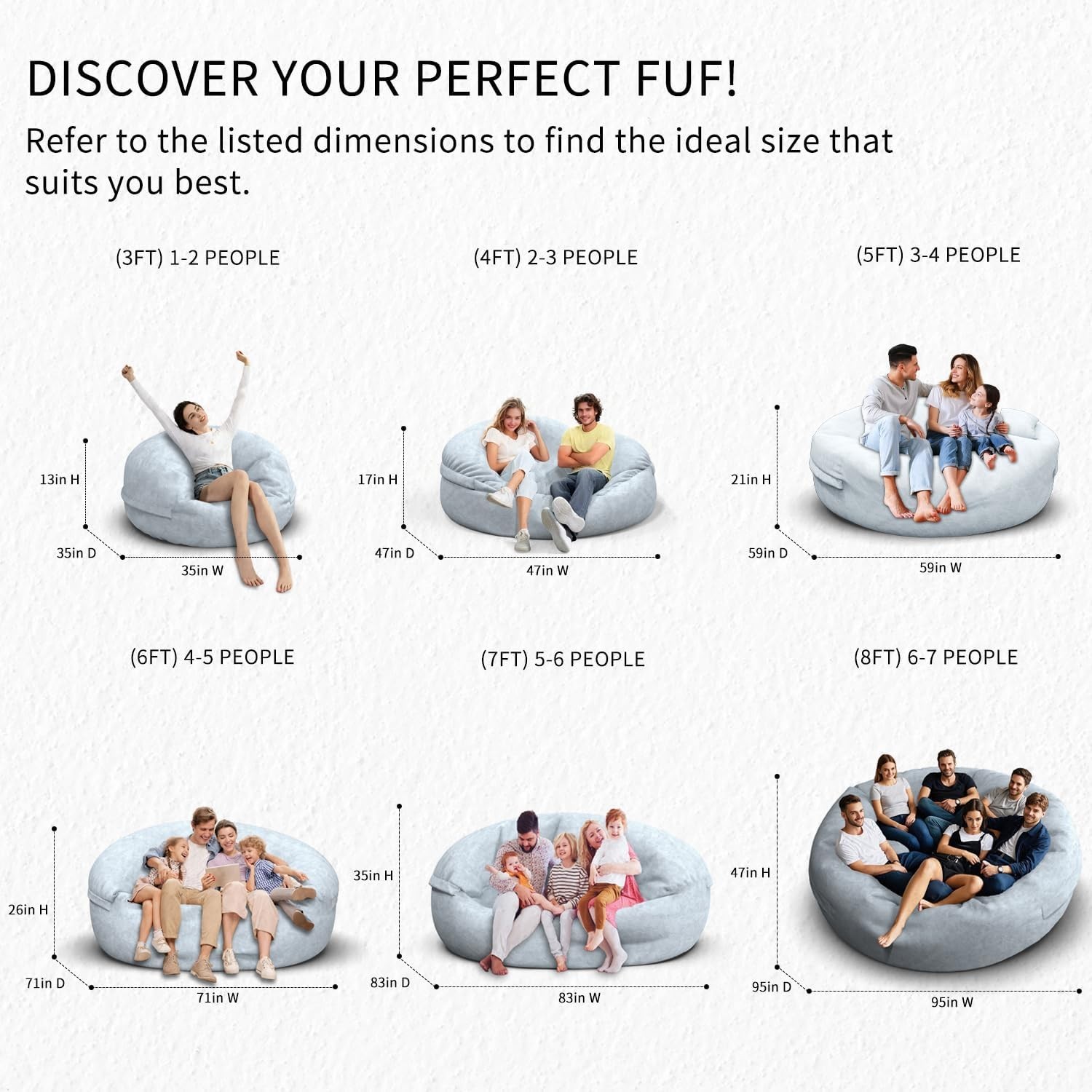 Giant 8Ft Green Bean Bag Chair for Adults – Soft Removable Cover, No Filler