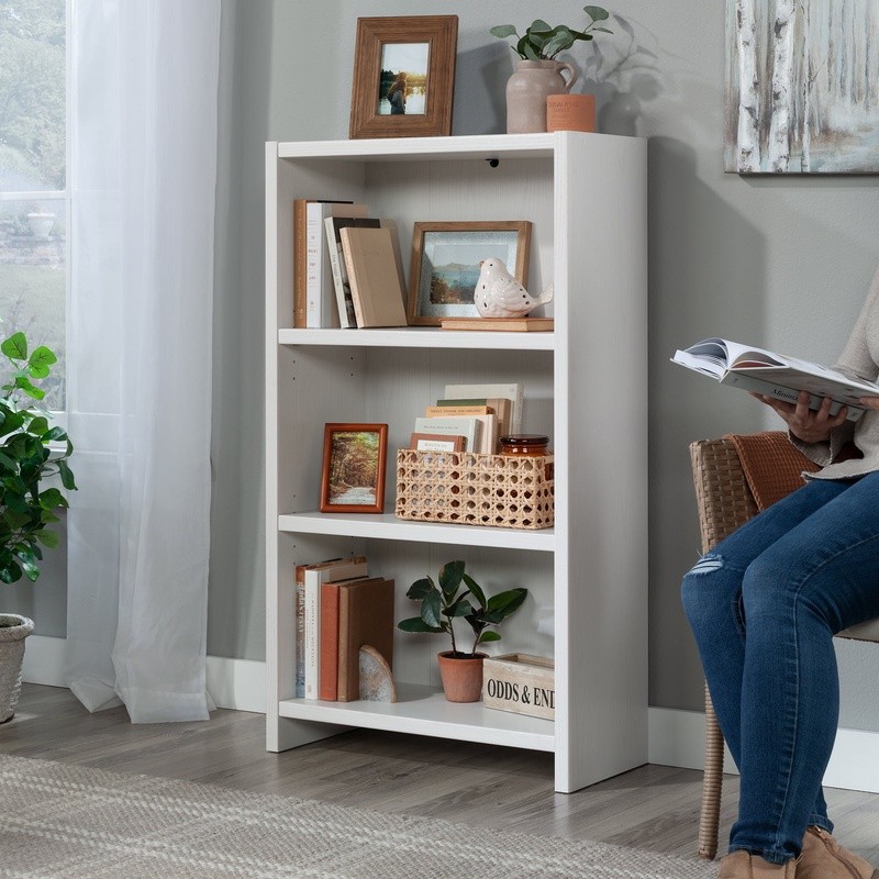 3-Shelf Bookcase Adjustable Durable Storage Organizer Home Living Room New