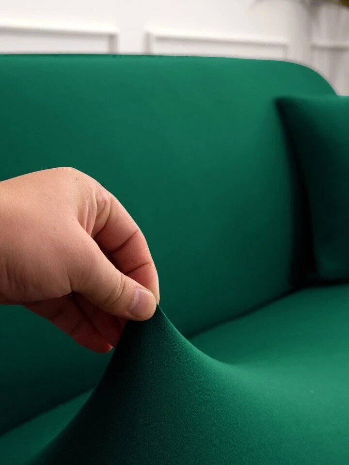 SHEIN 1pc Dark Green M Double Sofa Slipcover M (145cm-185cm)
