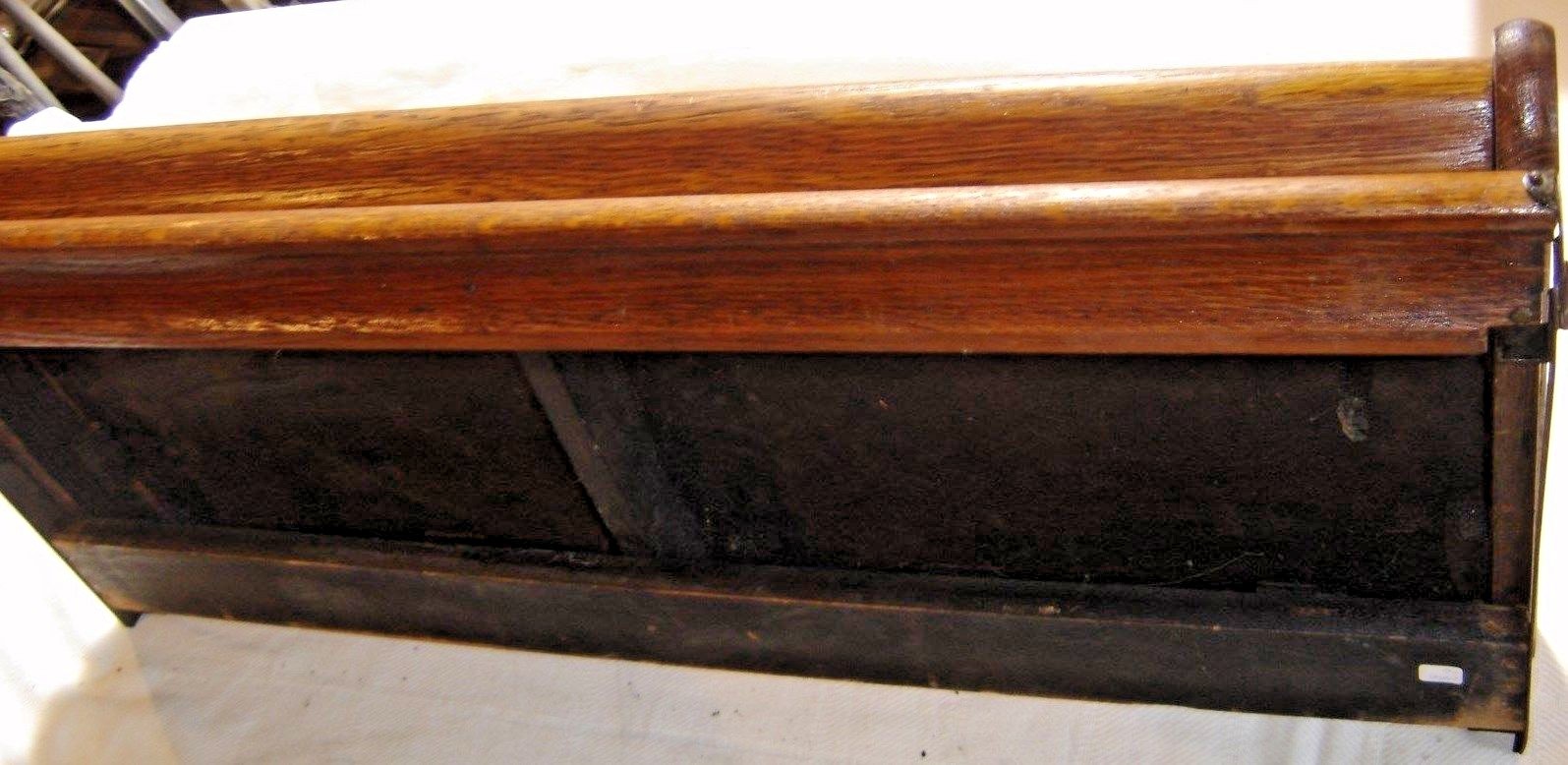 Antique Macey Oak Stacking Bookcase Ogee Bookcase Top.Original finish 8071