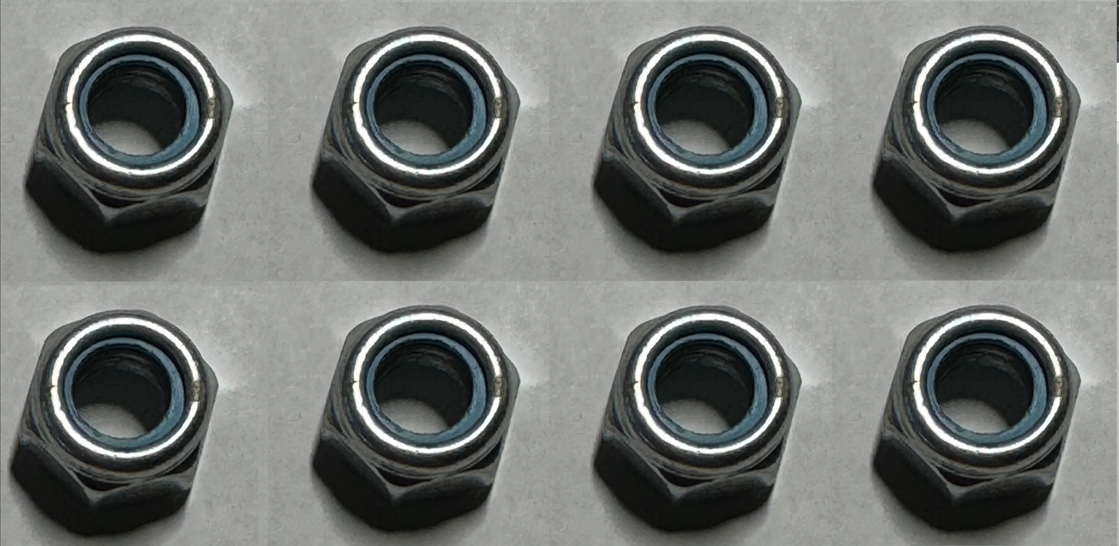 8x Ikea M8 Nut Nuts Metric Self Locking Steel Part # 100718