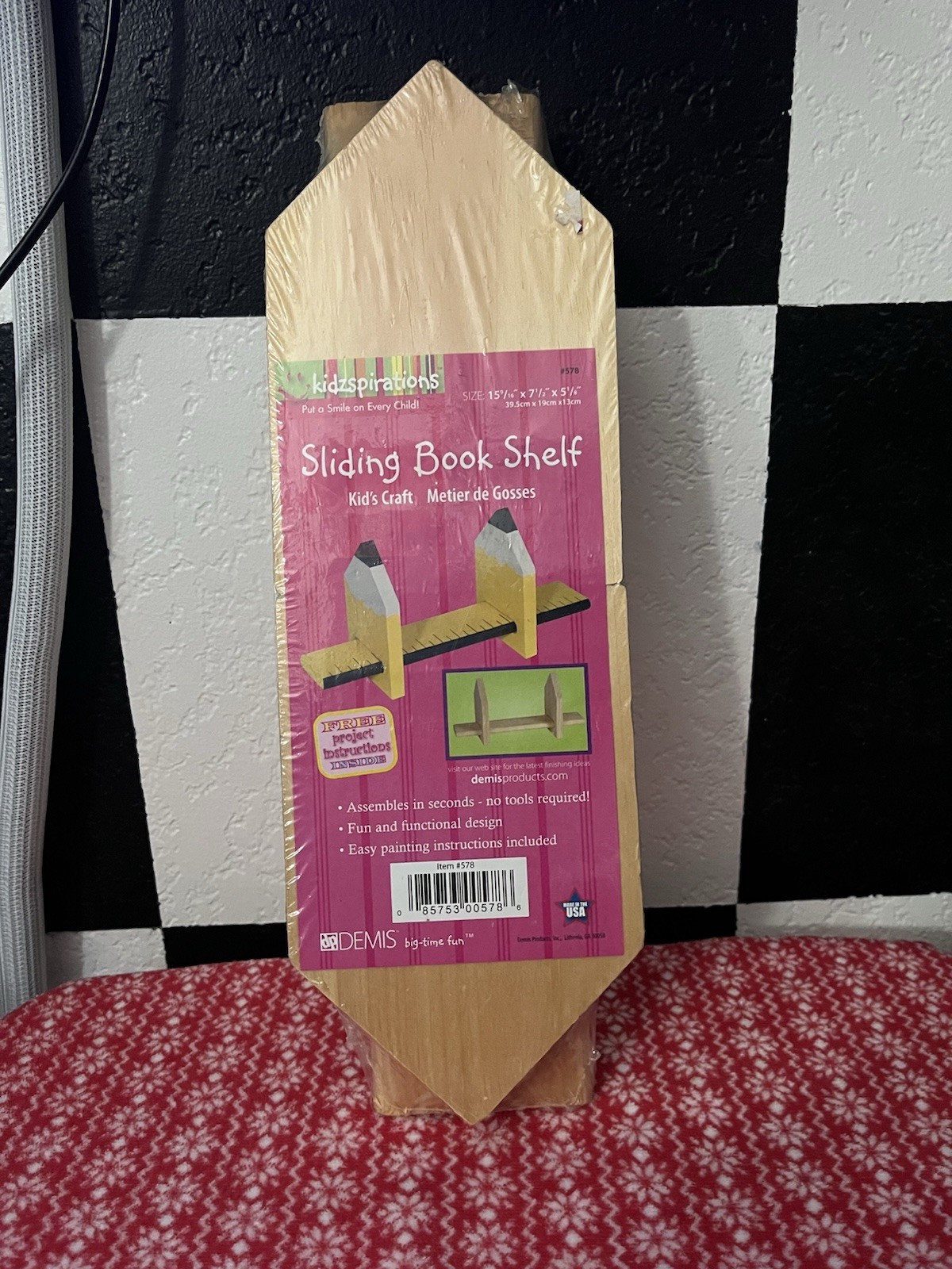 Desktop Wooden Bookshelf Kids for Children’s Room DYI **NEW**