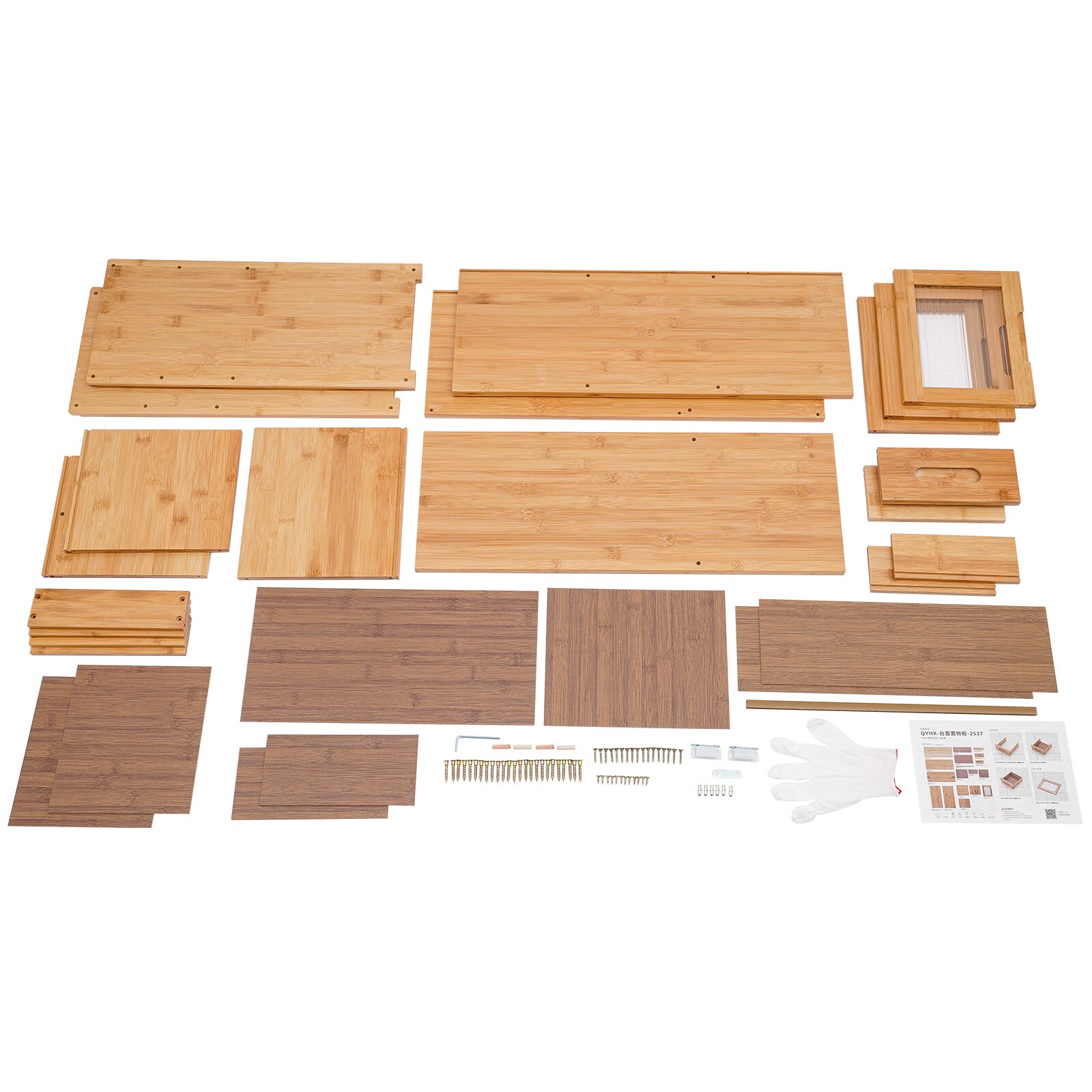 Home Wood Storage Cabinet Kitchen Storage Cabinet Floor Mount Pantry Cabinet