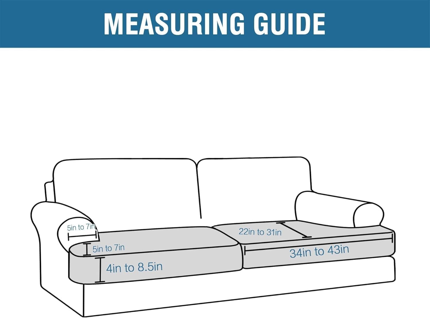 Luxurious Velvet T Cushion Sofa Slipcovers – Stay-In-Place, Easy-Care Protect…