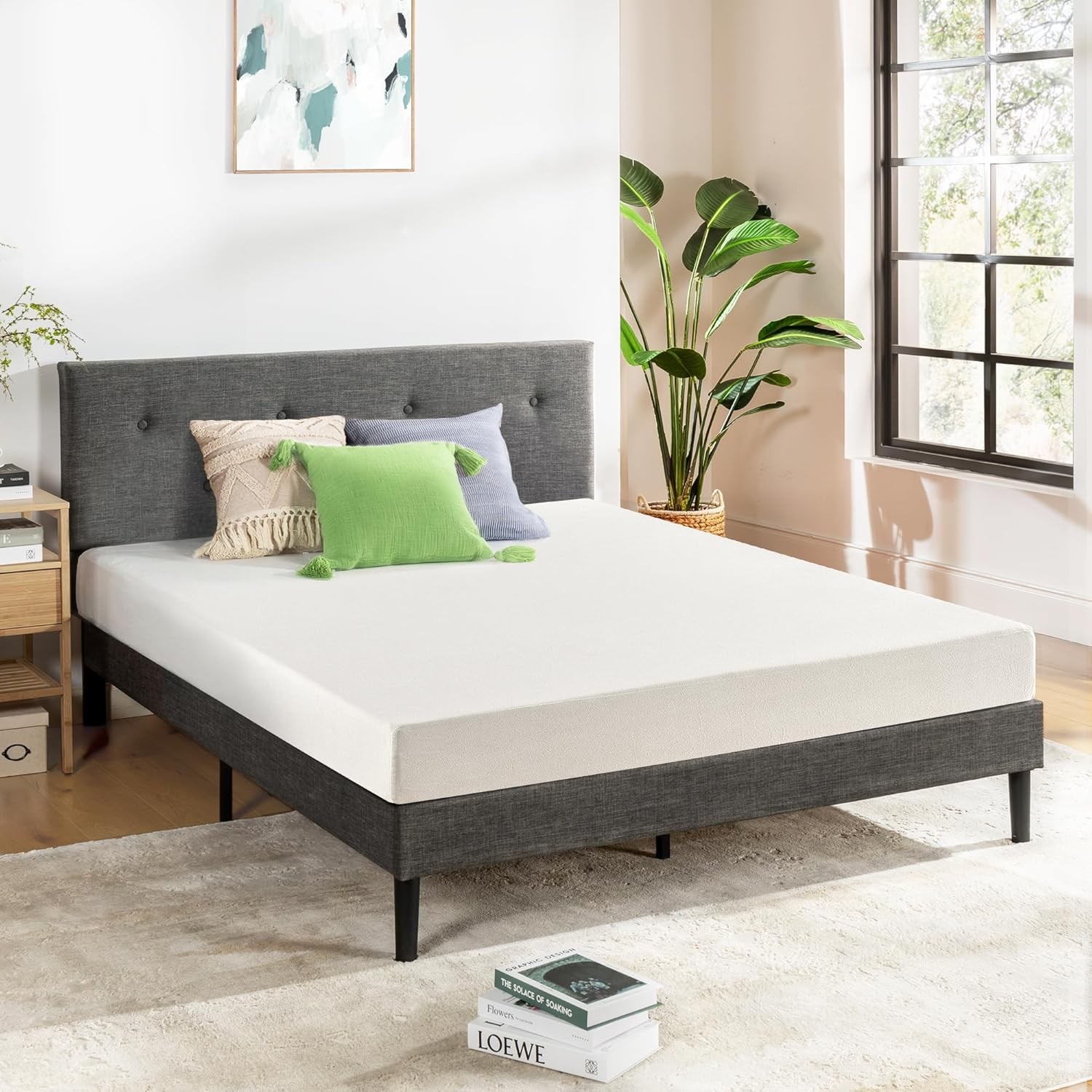 Price Mattress 6 Inch Queen Short Mattress For RV Camper, Green Tea Memory Foam