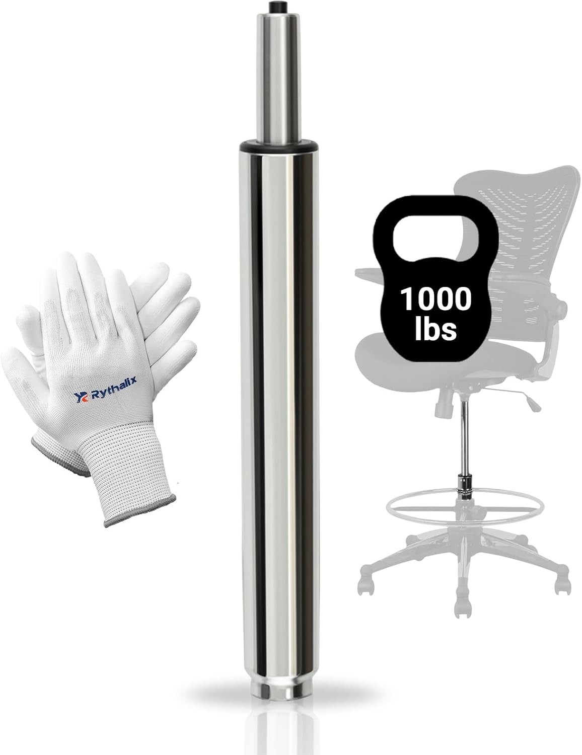 17 Inches-27 Inches Extra Long Gas Lift Cylinder Tube for Bar Stool – 10”