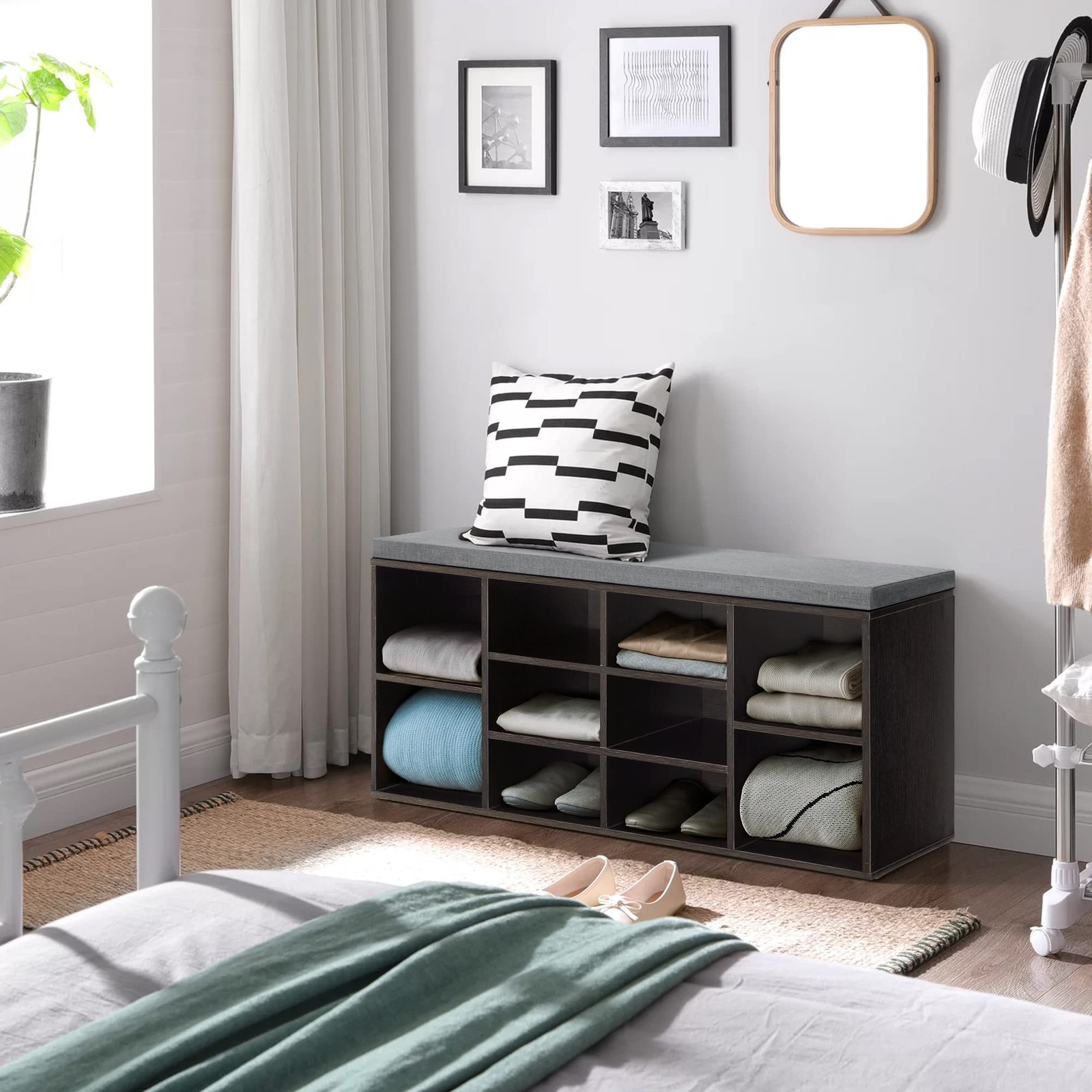Paylesshere – 10 Compartment Organizer 3-Tier Shelves For Living Room