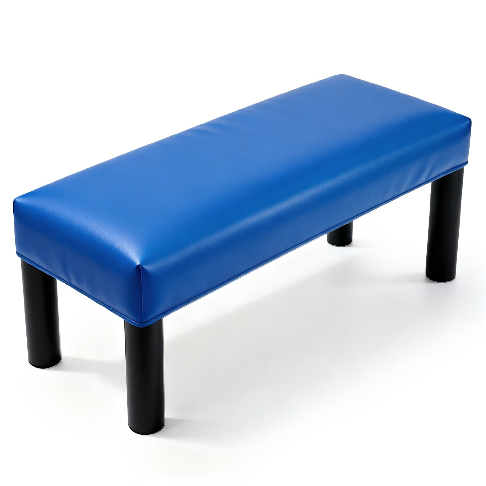 Stretch PU Waterproof Dining Bench Slipcover 27.6″-31.5″, Sapphire Blue
