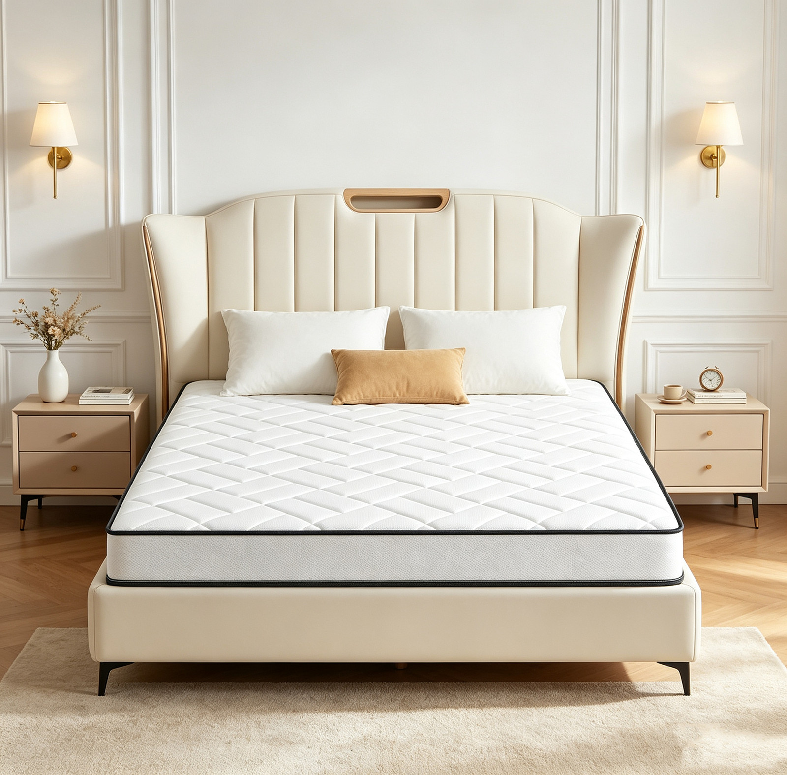 6″ Queen Size Cooling-Gel Memory Foam and Pocket Spring Hybrid Mattress in a Box