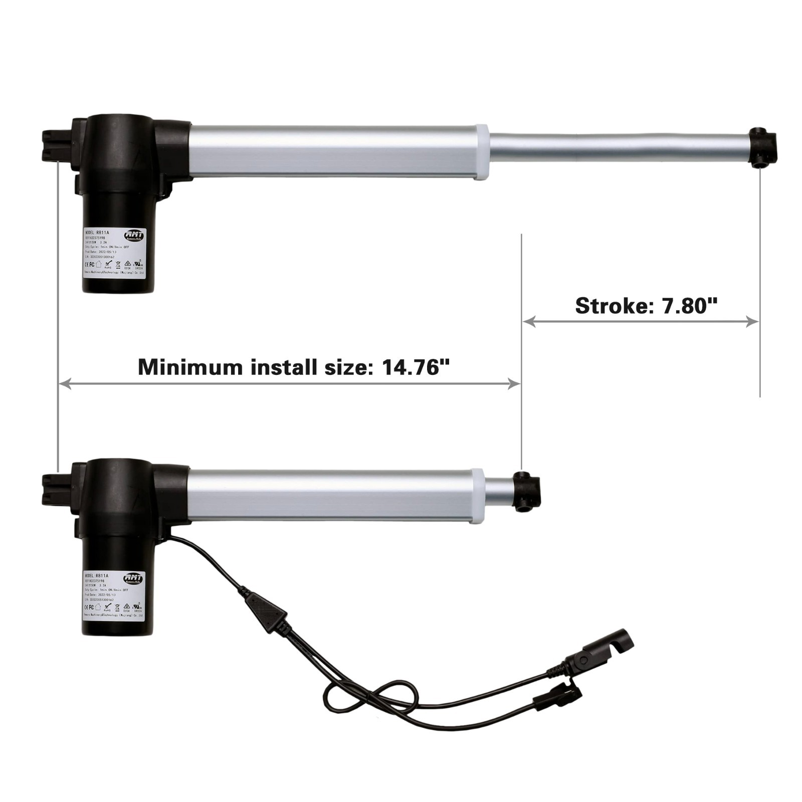 Recliner Chair RMT Linear Actuator Model R811A for Lift Chair Recliner