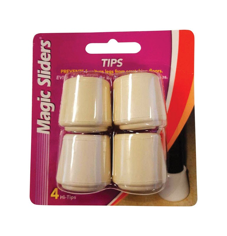 Magic Sliders 94511 White Round Rubber Furniture Leg Tips 1-1/8 in. – Deal of Th