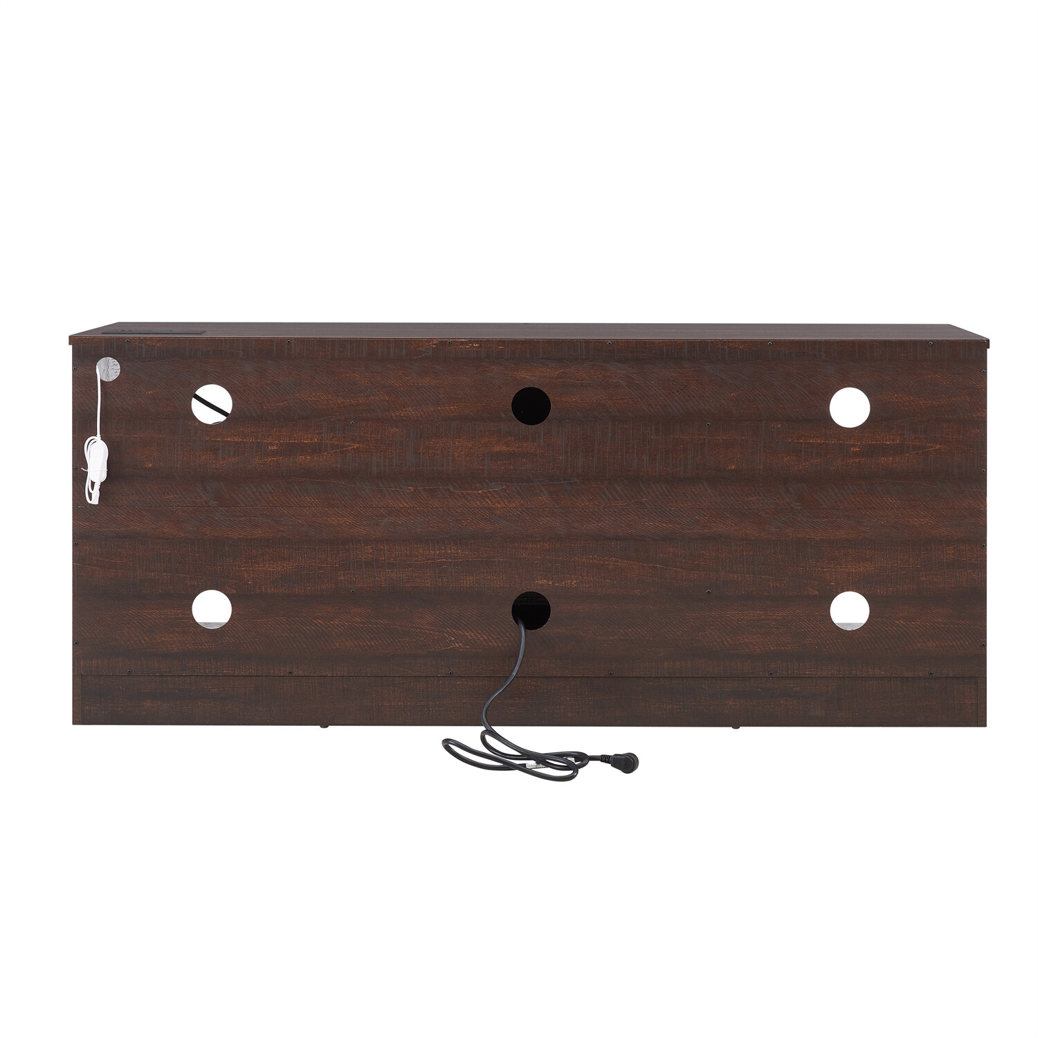 LED TV Stand Cabinets TV Media Console with 18” Fireplace for TV Up to 62in