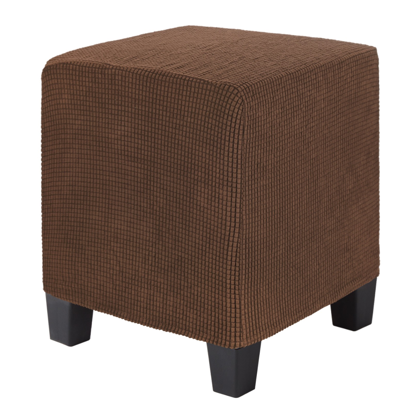 1-Pack 13″x13″x15″ Square Ottoman Slipcovers Footstool Protector Coffee