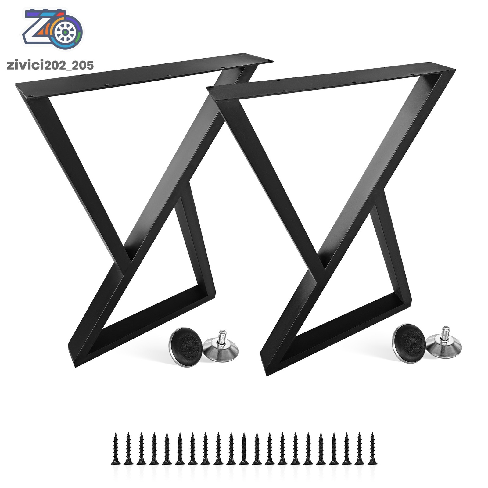 Metal Table Legs 28 Inch Height Heavy Duty Desk Legs for Dinning Kitchen Table
