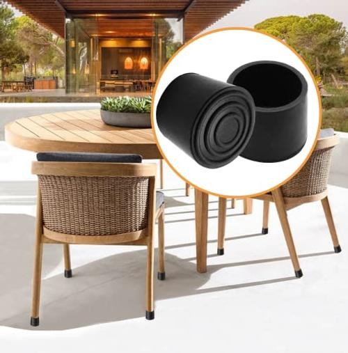 Piutouyar Round PVC Rubber Furniture Covers, 32mm / 1-1/4 Inches Table 1.26″ 16