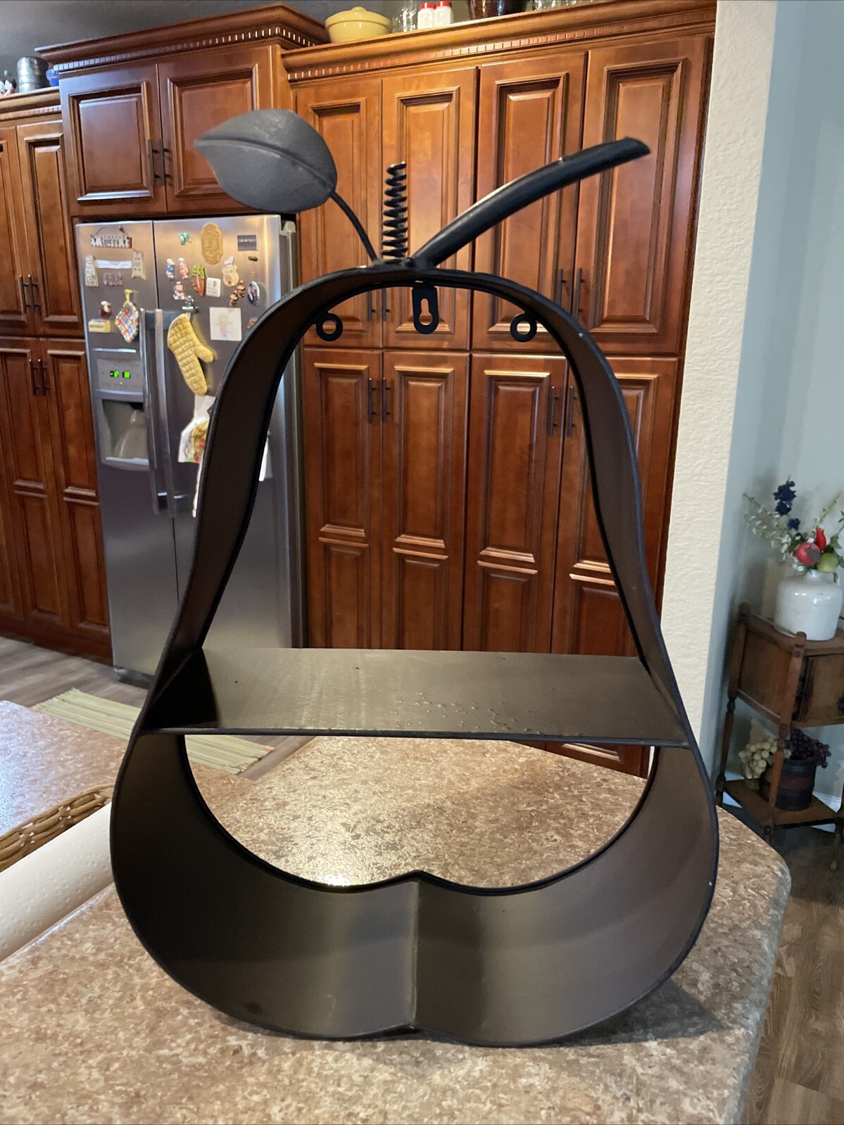 Metal PEAR FRUIT SHAPED Wall Shelf 13 X 20″ HANG OR SET