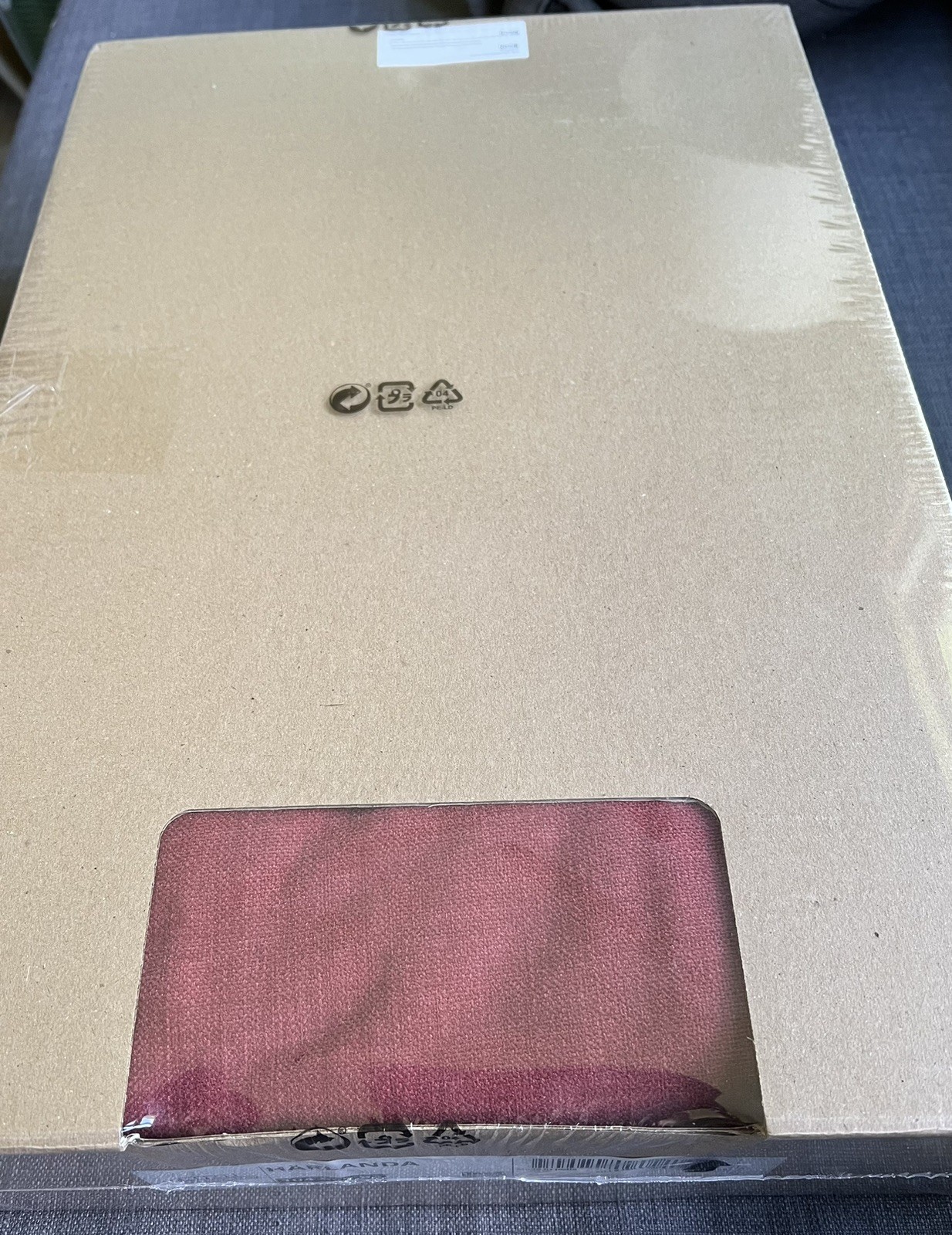 NEW Ikea HARLANDA 3-Seat Sofa Section Cover LJUNGEN LIGHT RED 104.552.93