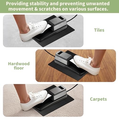 Non-Slip Piano Sustain Pedal Mat – Premium Keyboard Sustain 10″ x 7.5″ Black