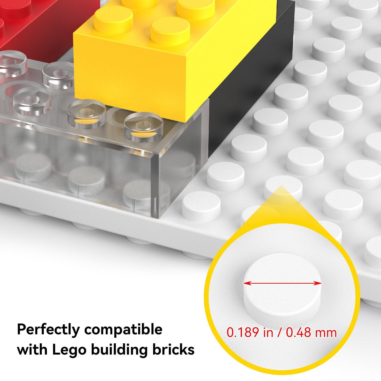 12-Pack Floating Shelves for Wall with Lego Building Bricks, 5×5.5inch Dual‑S…