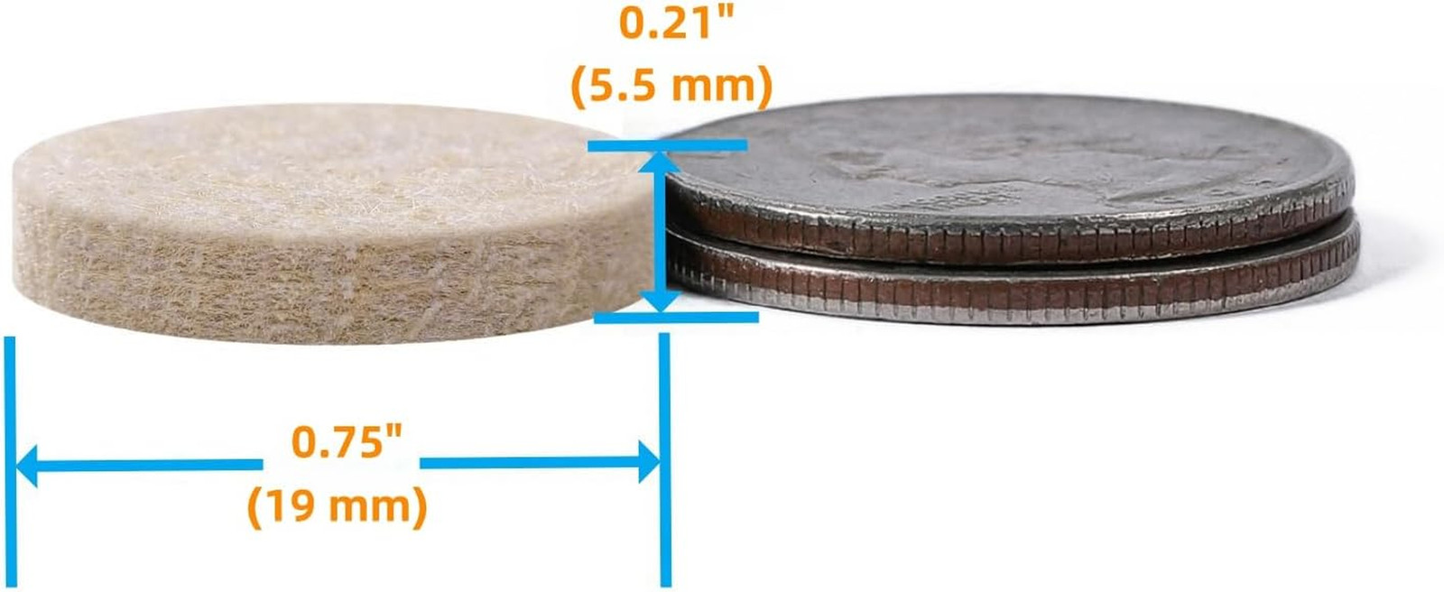 Felt Furniture Pads for Hardwood Floors – Self Adhesive Chair Felt