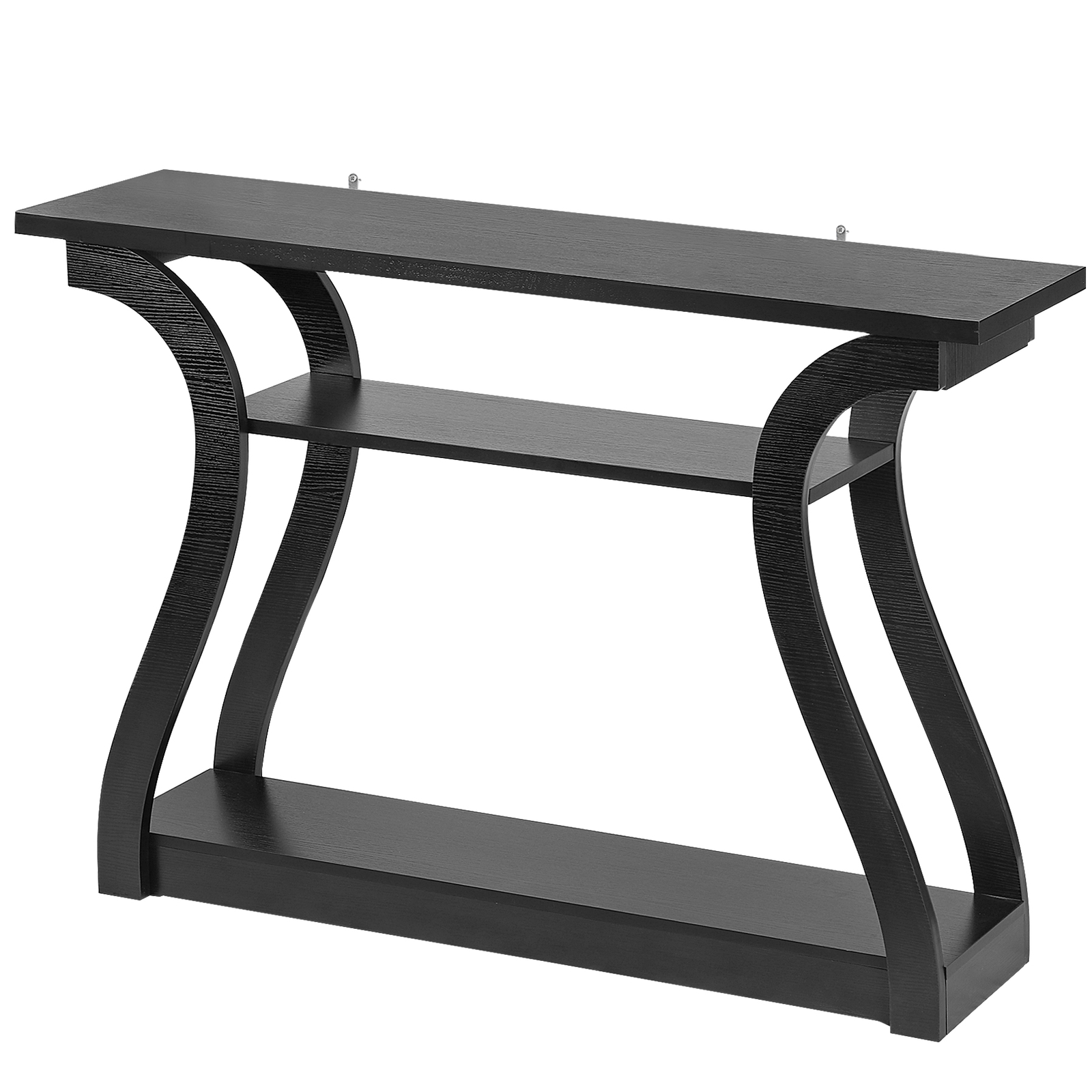 Accent Table Console Table Black Side Table Curved Hallway Living Room End Table