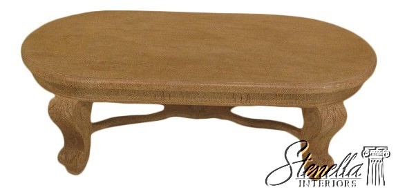 F39289: Large Oblong Paint Decorated Designer Coffee Table