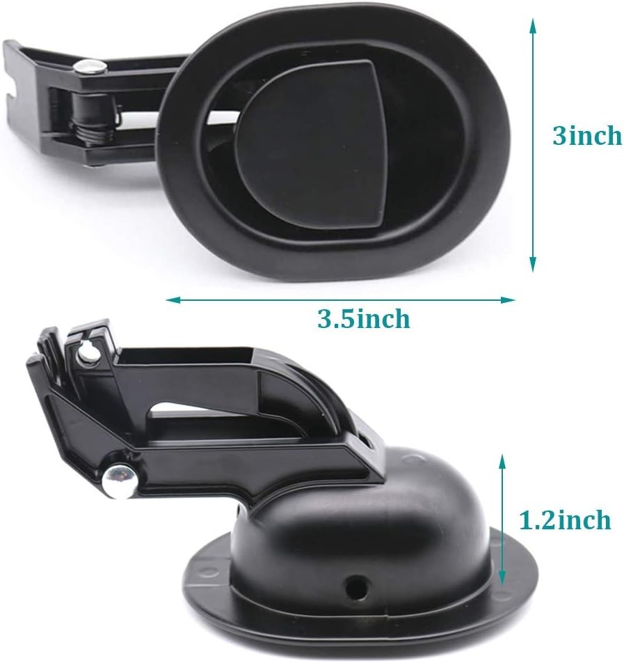Universal Heavy-Duty Metal Sofa Chair Recliner Release Pull 3.5*3inch, Black