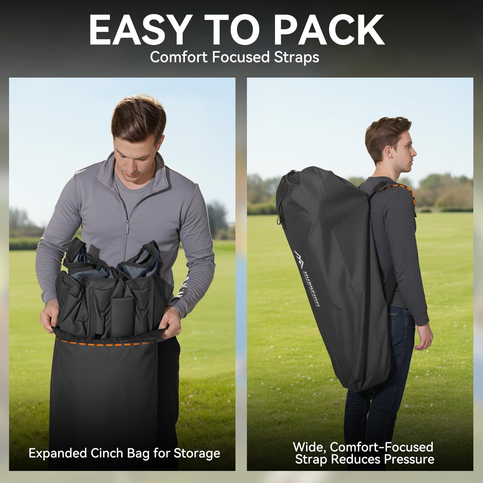 Huskfirm Double 60 inches (W) x 25.5 (L) x 35.5 (H), Black