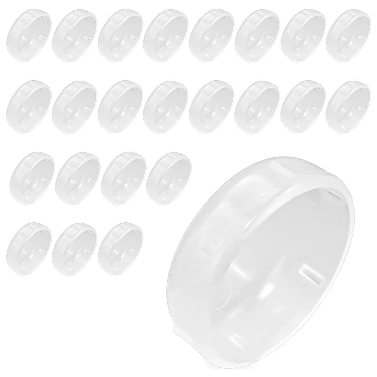 24 Pack of 1-1/2″ Wrought Iron Patio Furniture Feet Glides Cups by Prime&Swift F