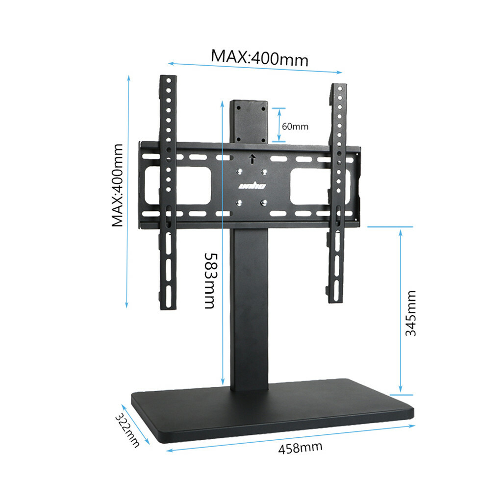 Mobile TV Cart Mount Stand Bracket Rolling Floor Mount Stand Tilt Swivel 17-70″