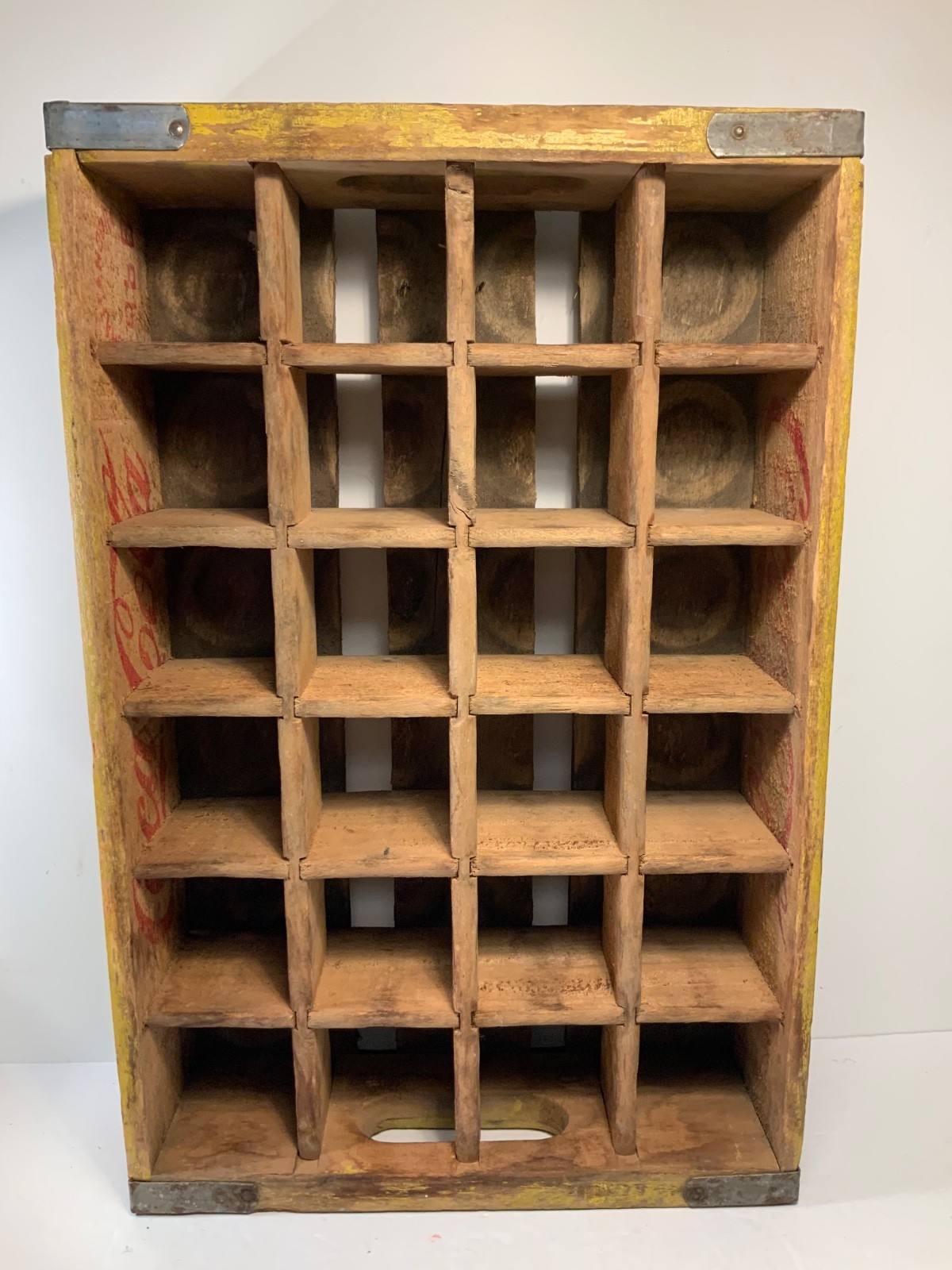 1950’s Coca Cola 24 Bottle Wood Crate Wall Shelf 18.5 in.