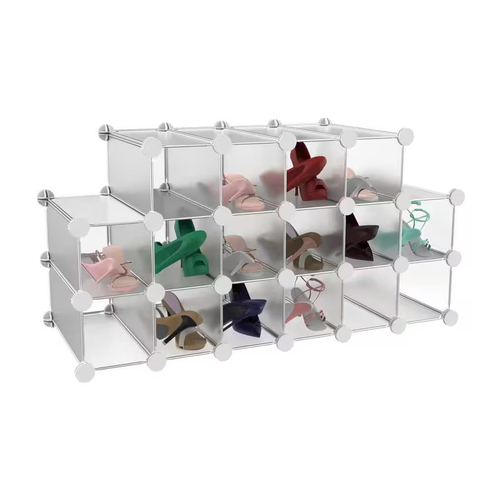 29.5 In. H X 18.1 In. W X 30 In. D Metallic Metal 16-Cube Organizer