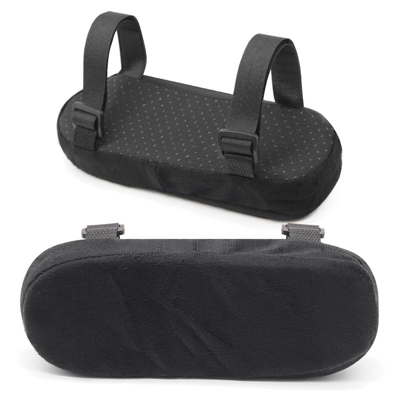 2 Thick Memory Foam Chair Armrest Pads Office Chair Arm Elbow Rest Covers Set US