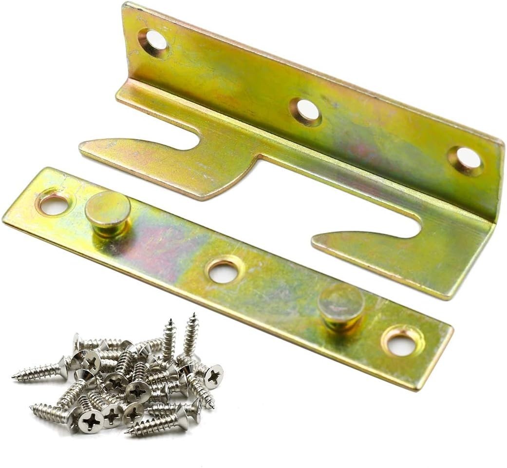 Versatile Bed Rail Bracket Set – Non-Mortise Design for Easy Installation