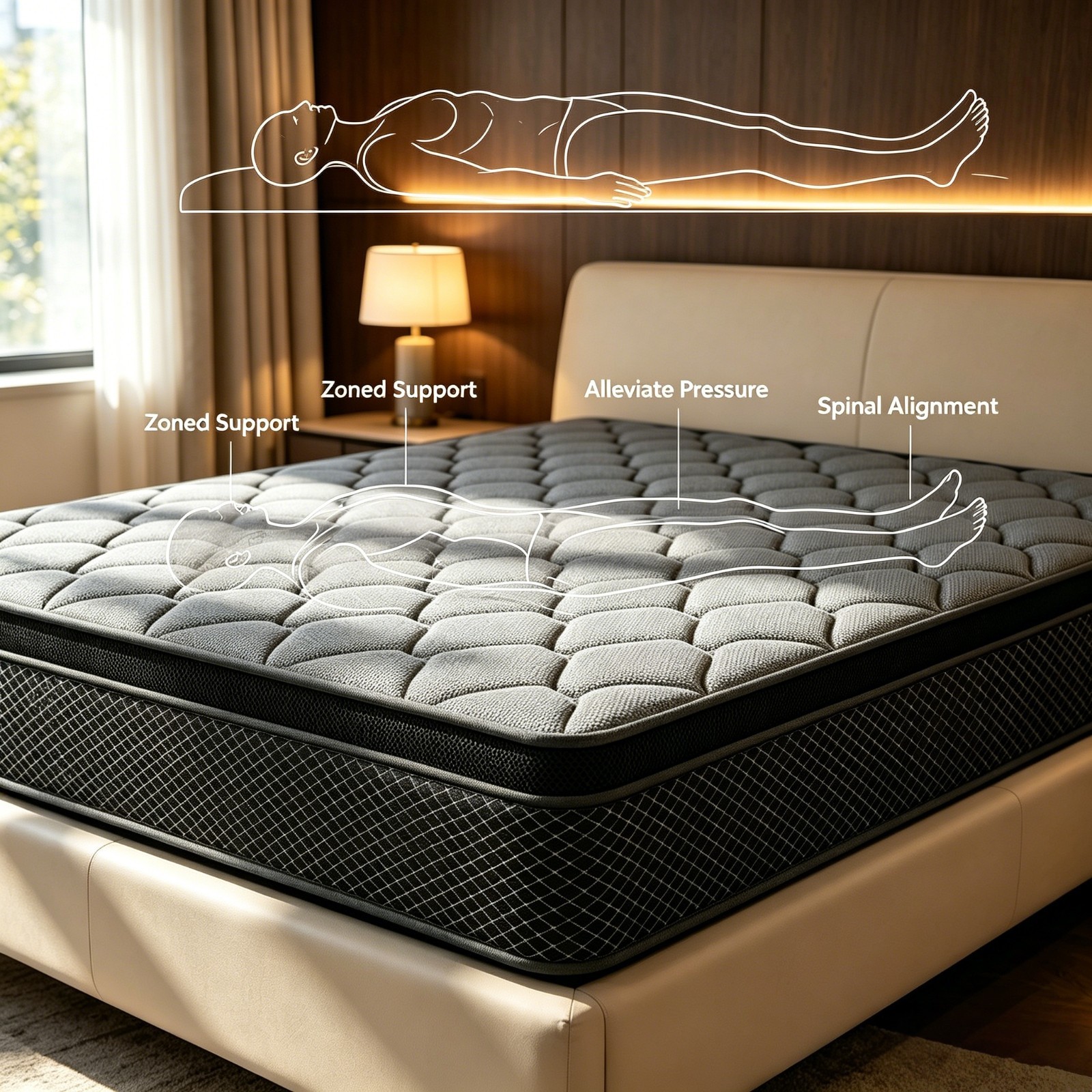 12”14” Premium Memory Foam&Spring Hybrid Mattres King Queen Full Twin Size NEW