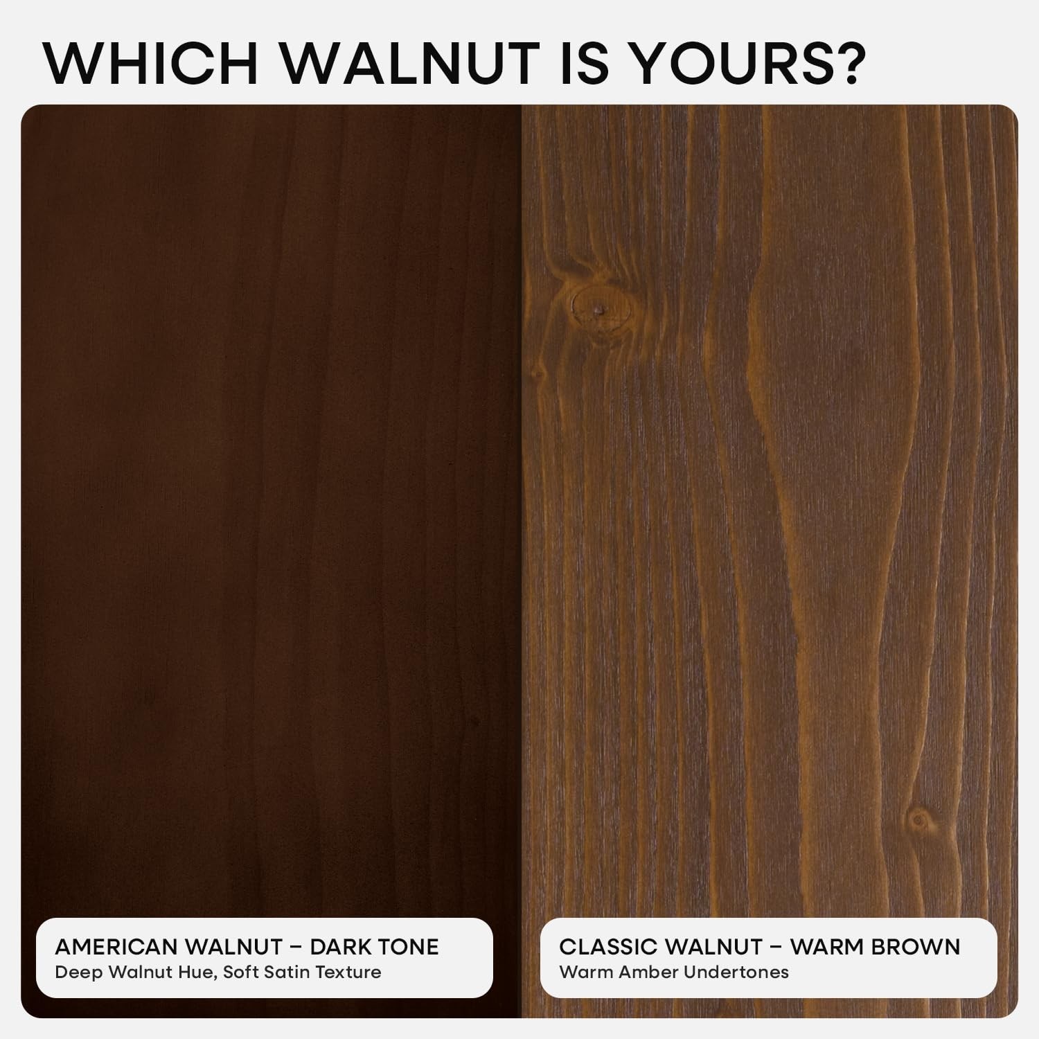 Walnut 12 Inch Floating Shelf Solid Real Wood Heavy Duty Wall Mount 2 PCS Set