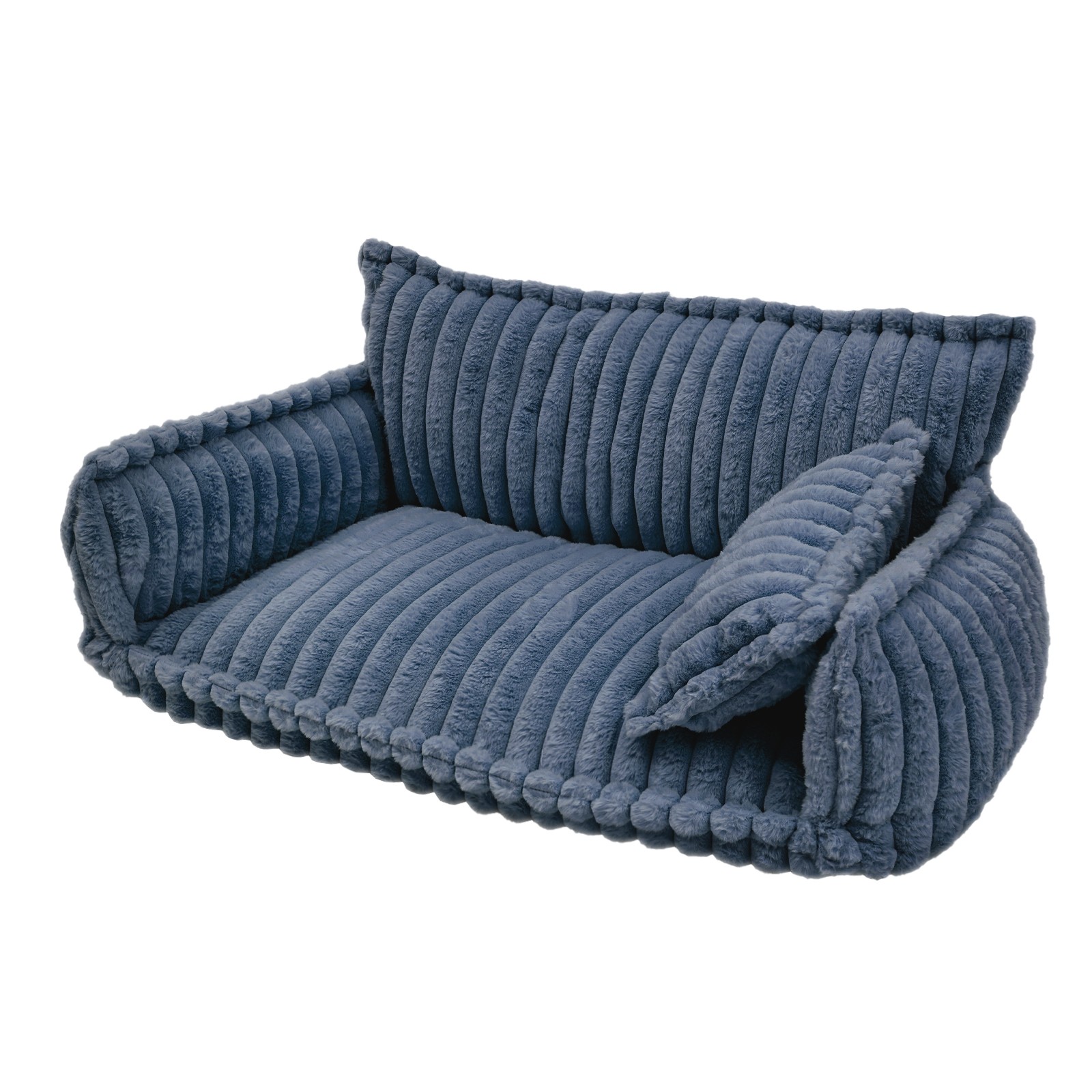 Pet Couch with Removable Washable Cover, Pet Couch Bed for Dog and Cat, Calming